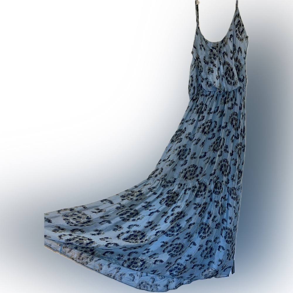 Blue Floral Scandal Italy Maxi Dress